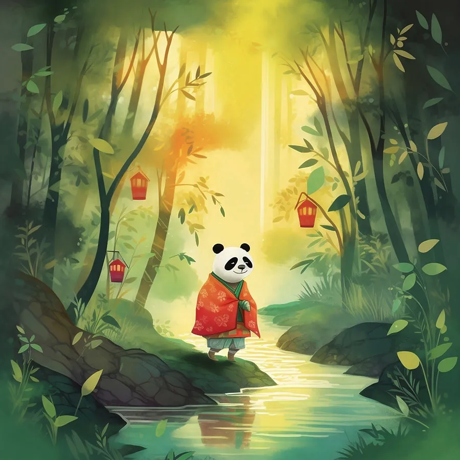 Little Panda and the Flowing River Page 3