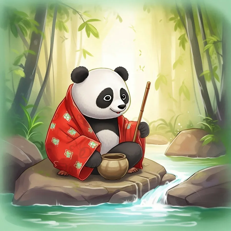 Little Panda and the Flowing River Page 5